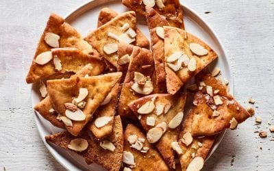Brown Sugar and Honey Pita Chips with Almonds