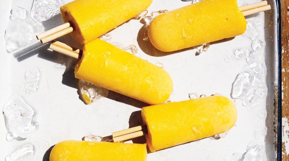 CBD Infused Coconut, Passion Fruit and Mango Popsicles